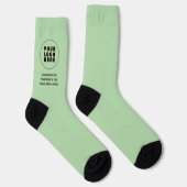 Einfach Minimalistisches Logo und Text Socken (Rechts)