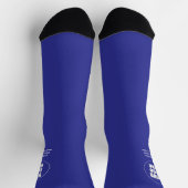 Einfach Minimalistisches Logo und Text Socken (Oben)