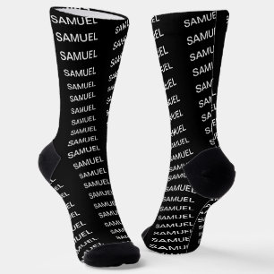 Einfach Minimalistisches Logo und Text Socken