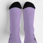 Einfach Minimalistisches Logo und Text Socken (Oben)
