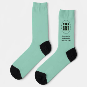 Einfach Minimalistisches Logo und Text Socken