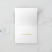 Einfach mit Dankbarkeit HerzTypografie Dankeskarte (Innenseite)
