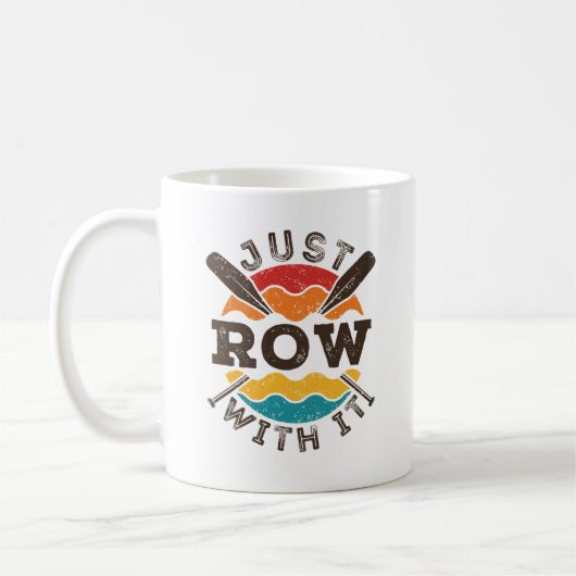 Einfach mit dem Coolen Retro Rowing Crew Team Oars Kaffeetasse (Links)