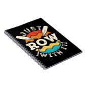 Einfach mit dem Funny Rowing Crew Team loslegen Notizblock (Rechte Seite)