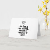 Einfach mit dem Rauchen aufhören Karte (Gelbe Blume)