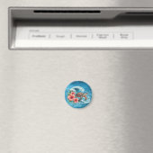 Einfach mit dem Strom gehen — Schildkrötenstil Magnet (In Situ (Geschirrspüler))