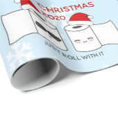 Einfach mit dem Toilettenpapier rollen Geschenkpapier (Rolleneckpunkt)