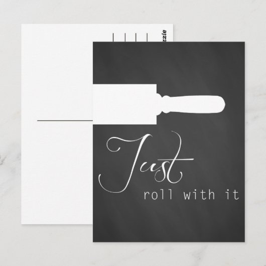 Einfach mit der Postkarte abrollen (Vorne/Hinten)