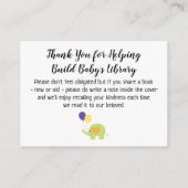 Einfach mit Elephant Book Request Insert Cards (Rückseite)