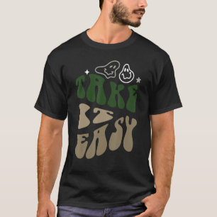 Einfach mit grünen Buchstaben Retro Vintag T-Shirt