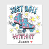 Einfach mit ihm rollen aufkleber (Blatt)