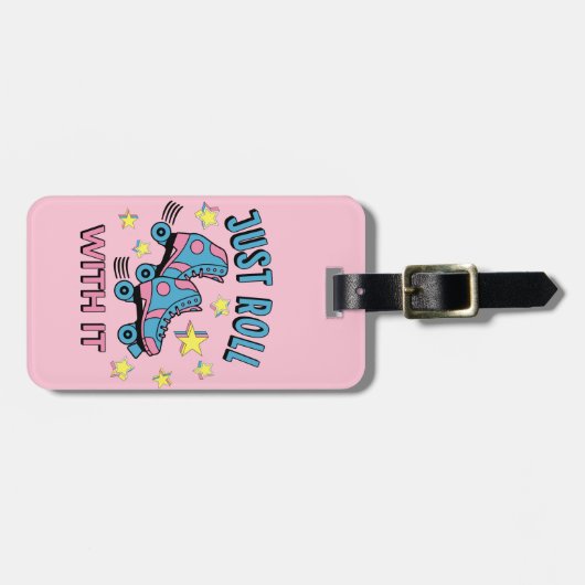 Einfach mit ihm rollen gepäckanhänger (Vorderseite horizontal)