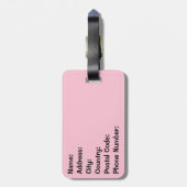 Einfach mit ihm rollen gepäckanhänger (Rückseite vertikal)