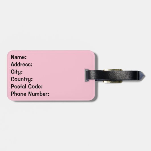 Einfach mit ihm rollen gepäckanhänger (Rückseite horizontal)