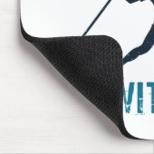 Einfach mit Javelin Thrower Track und Field werfen Mousepad (Ecke)