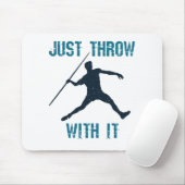 Einfach mit Javelin Thrower Track und Field werfen Mousepad (Mit Mouse)