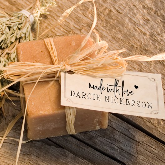 Einfach mit Liebe gemacht Gummistempel