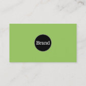 Einfach mit Logo (Apfelgrün) Visitenkarte (Rückseite)