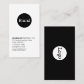 Einfach mit Logo (schiefergrau) Visitenkarte (Vorne/Hinten)