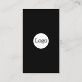 Einfach mit Logo (schiefergrau) Visitenkarte (Rückseite)