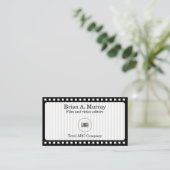 Einfach mit moderner Film- und Videowiedergabe Visitenkarte (Stehend Vorderseite)