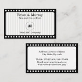 Einfach mit moderner Film- und Videowiedergabe Visitenkarte (Vorne/Hinten)