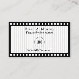Einfach mit moderner Film- und Videowiedergabe Visitenkarte