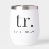 Einfach Mit Monogramm Name Personalisiert (Rückseite)