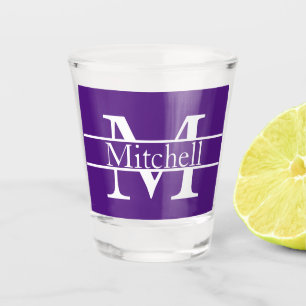 Einfach Mit Monogramm Name Personalisiert Schnapsglas