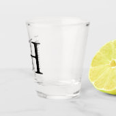 Einfach Mit Monogramm Name Personalisiert Schnapsglas (Rechts)