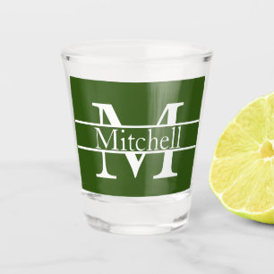 Einfach Mit Monogramm Name Personalisiert Schnapsglas