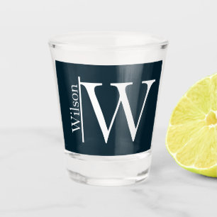 Einfach Mit Monogramm Name Personalisiert Schnapsglas