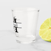 Einfach Mit Monogramm Name Personalisiert Schnapsglas (Rechts)