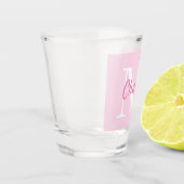 Einfach Mit Monogramm Name Personalisiert Schnapsglas (Links)