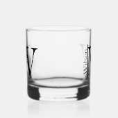 Einfach Mit Monogramm Name Personalisiert Whiskyglas (Links)