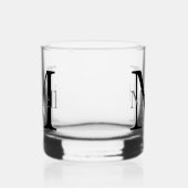 Einfach Mit Monogramm Name Personalisiert Whiskyglas (Links)