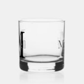 Einfach Mit Monogramm Name Personalisiert Whiskyglas (Rechts)