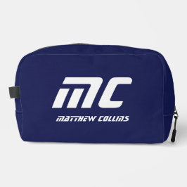 Einfach Mit Monogramm Name Text für ihn Waschbeutel