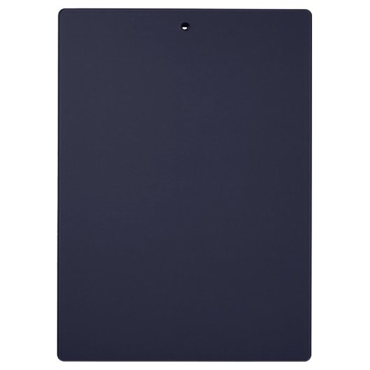 Einfach Mit Monogramm Script Letter M Navy Blue Klemmbrett (Rückseite)