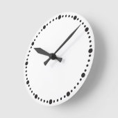 Einfach mit schwarzen Punkten Uhr (Winkel)