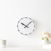 Einfach mit schwarzen Punkten Uhr (Zuhause)
