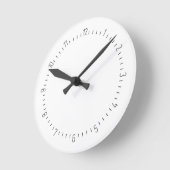 Einfach mit schwarzen Zahlen und Linien Uhr (Winkel)