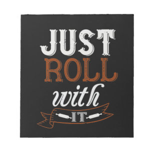 Einfach mitrollen notizblock