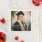 Einfach Modern 2026 Foto Abitur Serviette (Beispiel)