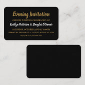 Einfach & modern, Abend Event Ticket Einladung (Vorne/Hinten)