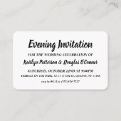 Einfach & modern, Abend Event Ticket Einladung (Vorderseite)