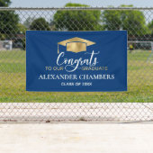 Einfach-Modern-Blue-Gold-Abschluss-Banner Banner (Insitu)