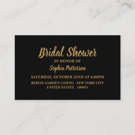 Einfach & modern, Brautparty Ticket Einladung (Vorderseite)