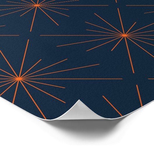 Einfach, modern, cool, trendig abstrakt poster (Ecke)