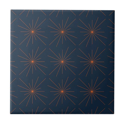 Einfach, modern, cool, trendige Licht- / Stern-Abs Fliese (Vorderseite)